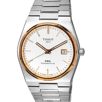 Tissot PRX T-Classic Powermatic 80 sølvskive T137.407.21.031.00 T1374072103100 100M herreur