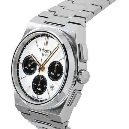 Tissot T-Classic PRX Chronograph White Dial Automatisk T137.427.11.011.00 100M herreur