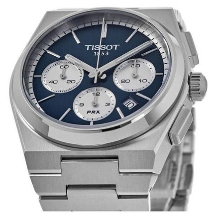 Tissot PRX T-Classic Chronograph Blue Dial Automatisk T137.427.11.041.00 100M herreur