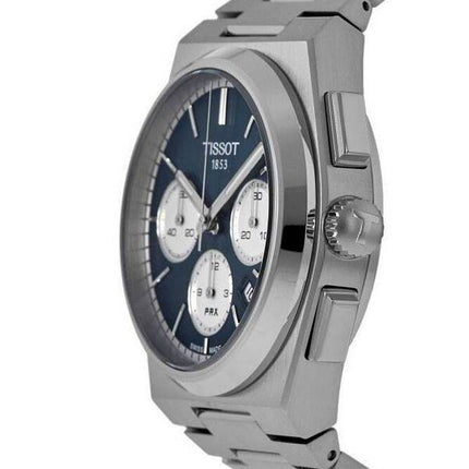 Tissot PRX T-Classic Chronograph Blue Dial Automatisk T137.427.11.041.00 100M herreur