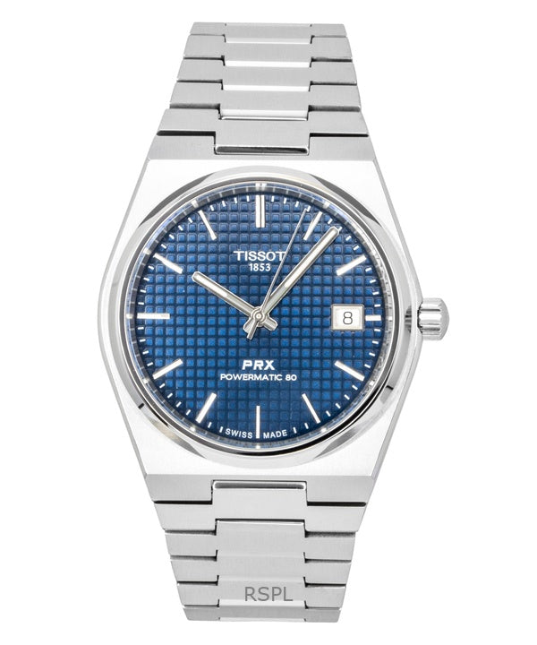 Tissot PRX Titanium Blå Skive Automatisk T137.807.44.041.00 100M Herreur