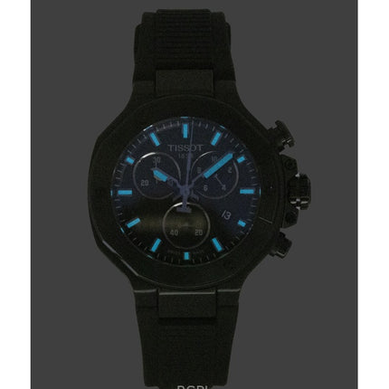 Tissot T-Race Kronograf Silikonerem Sort Skive Quartz T141.817.37.051.00 100M Herreur