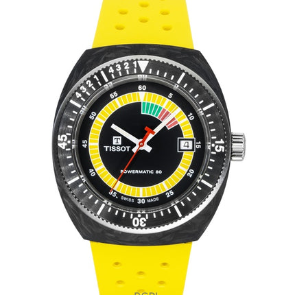 Tissot Sideral S syntetisk rem sort urskive automatisk dykkerur T145.407.97.057.00 300M herreur