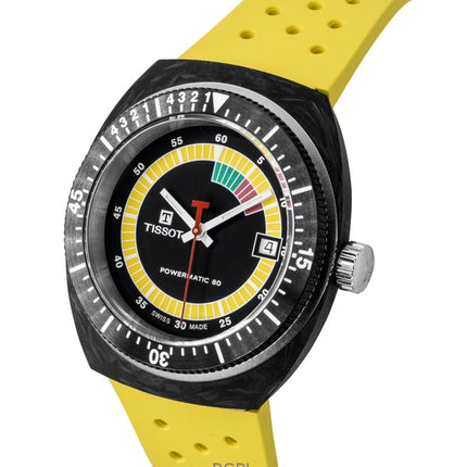 Tissot Sideral S syntetisk rem sort urskive automatisk dykkerur T145.407.97.057.00 300M herreur