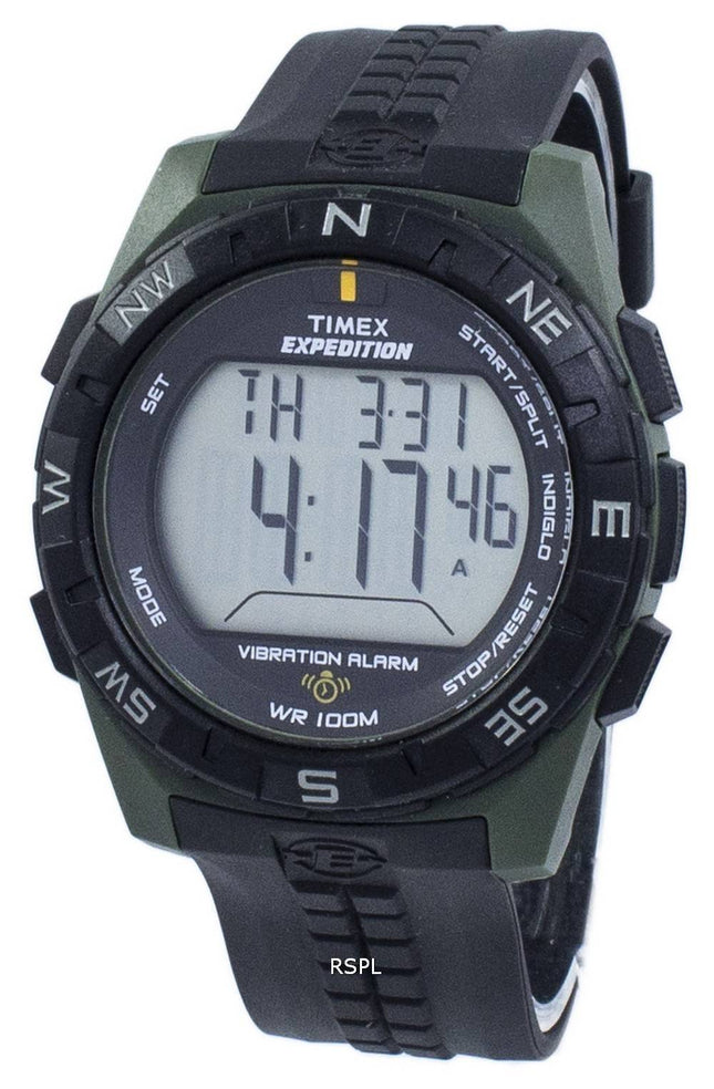 Timex Expedition vibrationer Alarm Indiglo Digital T49852 Herreur