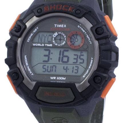 Timex Expedition chok verden tid Indiglo Digital T49972 Herreur