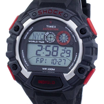 Timex Expedition globale chok verden tid Alarm Indiglo Digital T49973 Herreur
