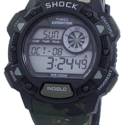 Timex Expedition Base chok Alarm Indiglo Digital T49976 Herreur