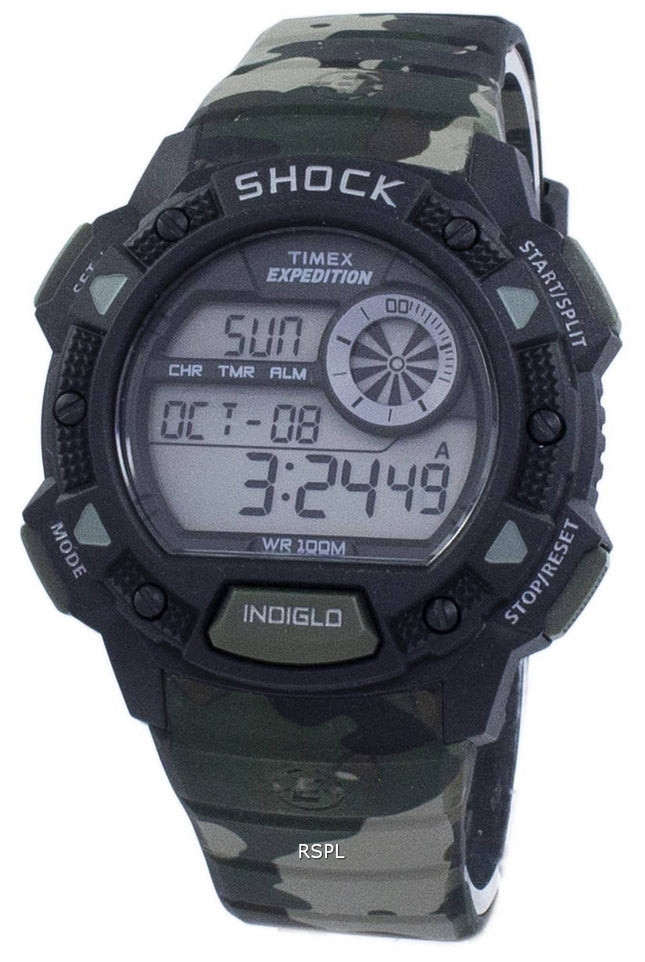 Timex Expedition Base chok Alarm Indiglo Digital T49976 Herreur