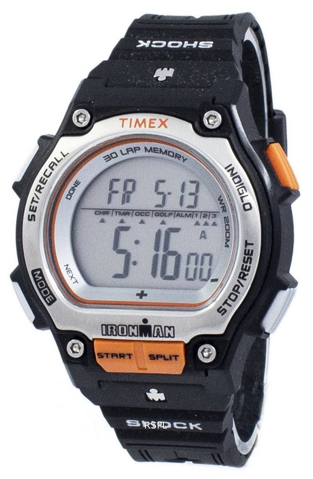 Timex Ironman chok 30 Lap Alarm Indiglo Digital T5K582 Herreur