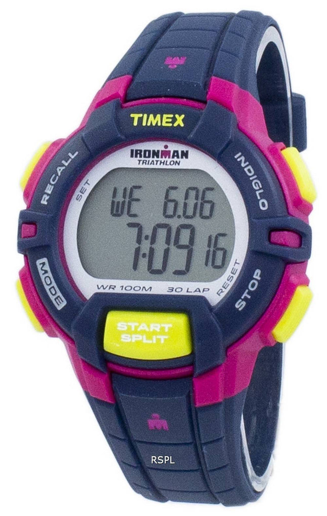 Timex Sports Ironman Triathlon forrevne 30 Lap Indiglo Digital T5K813 kvinders Watch