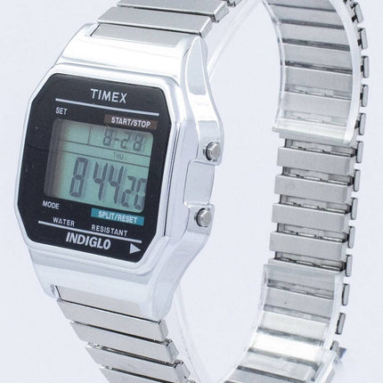 Timex tidløse klassiske Indiglo Chronograph Alarm Digital T78587 Herreur