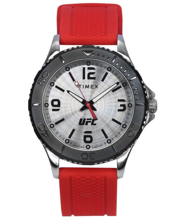 Timex UFC Gamer Silikonerem Silver Dial Quartz TW2V58200 herreur