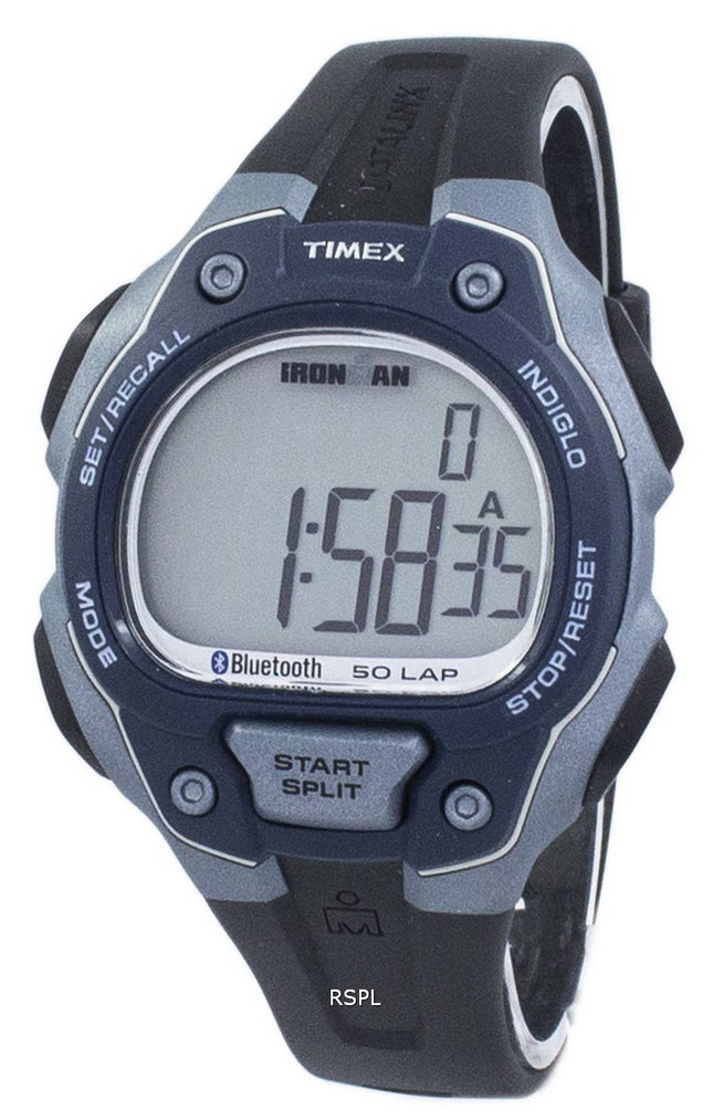 Timex Ironman klassiske 50 Lap Datalink Bluetooth Digital TW5K86600 Herreur