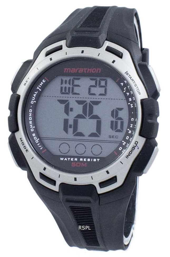 Timex Sports Marathon Chronograph dobbelt tid Indiglo TW5K94600 Herreur