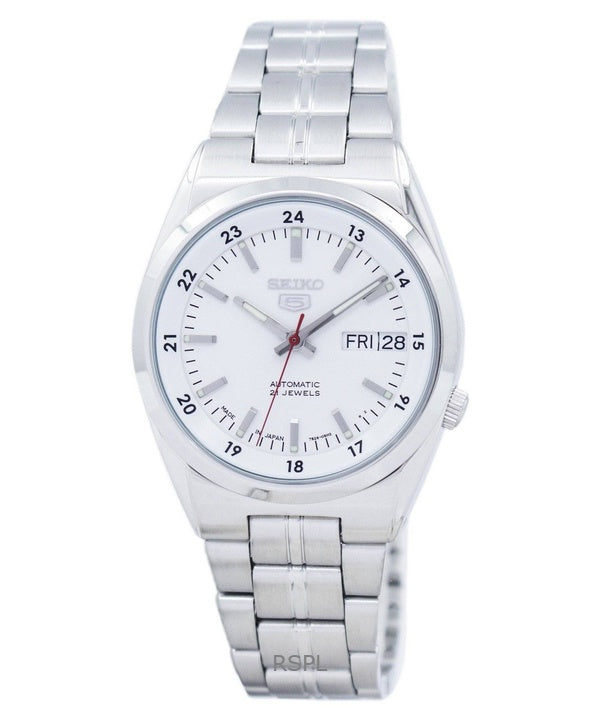 Renoveret Seiko 5 21 Jewels White Dial Automatisk SNK559J1 herreur