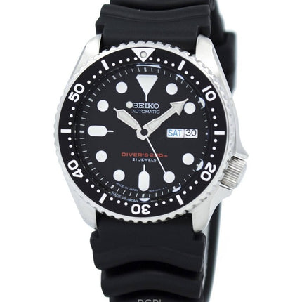 Renoveret Seiko Black Dial Automatic Diver&#39;s SKX007J1 200M herreur