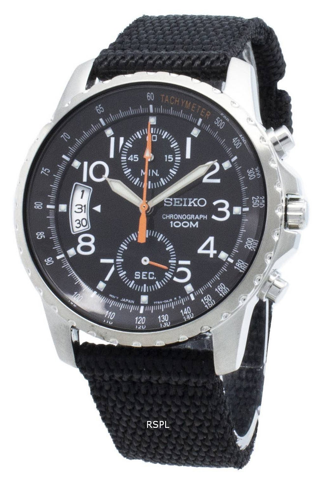 Renoveret Seiko Chronograph SNN079 SNN079P2 SNN079P Tachymeter Analog herreur