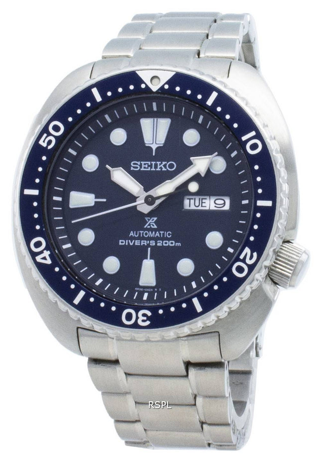 Renoveret Seiko Prospex Turtle SRP773 SRP773K1 SRP773K Automatic Diver',s 200M Herreur