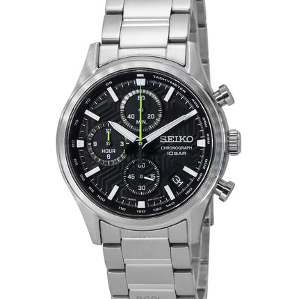 Renoveret Seiko Conceptual Chronograph Black Dial Quartz SSB419P1 100M Herreur