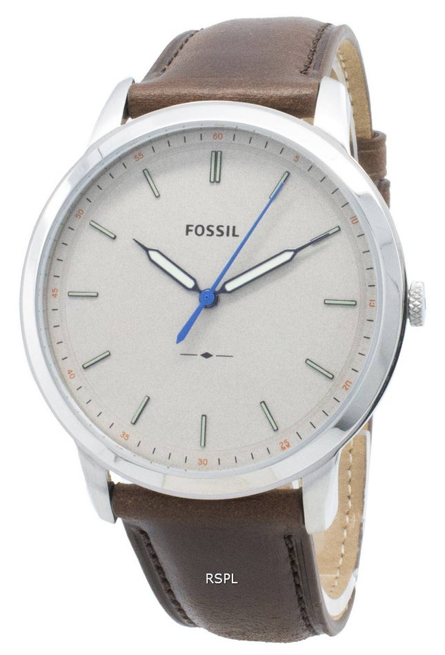 Renoveret fossil Minimalist FS5306 Slim 3H Quartz Herreur