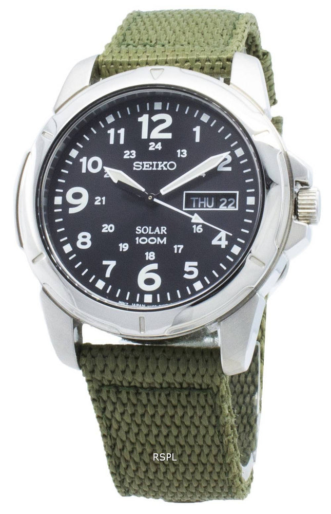 Renoveret Seiko Solar Sports SNE095 SNE095P2 SNE095P Analog herreur