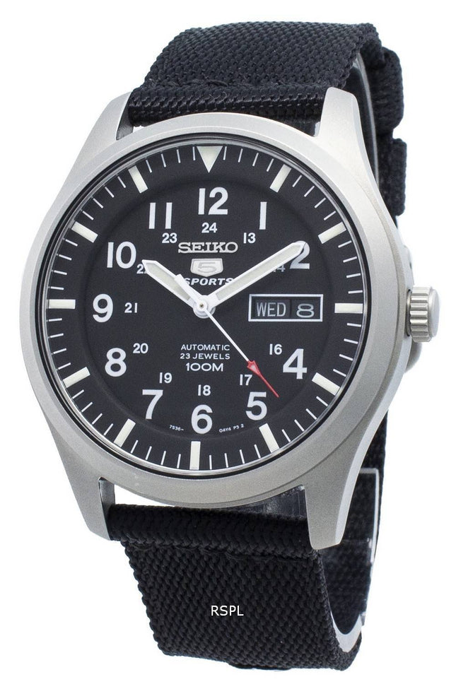Renoveret Seiko 5 Sports SNZG15 SNZG15K1 SNZG15K Automatisk herreur