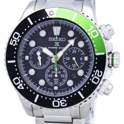 Renoveret Seiko Prospex Diver',s Solar Chronograph SSC615 SSC615P1 SSC615P 200M Herreur