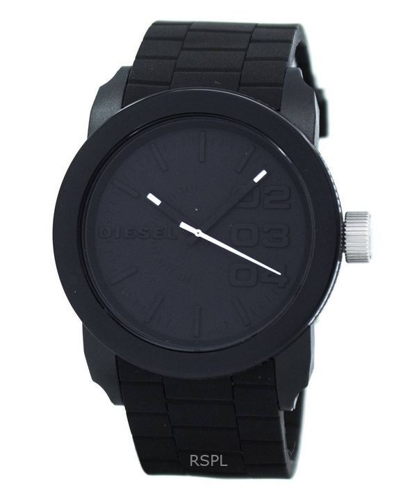 Renoveret Diesel Silikone Strap Black Dial Quartz DZ1437 Herreur
