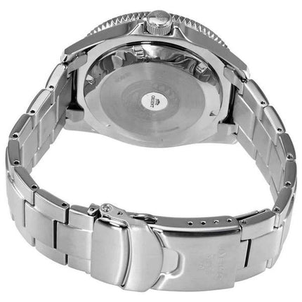 Renoveret Orient Sports Rustfrit Stål Red Dial Automatisk Diver&#39,s RA-AA0915R19B 200M herreur