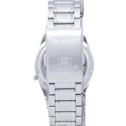 Renoveret Seiko 5 rustfrit stål sort skive automatisk SNK063J5 unisex ur