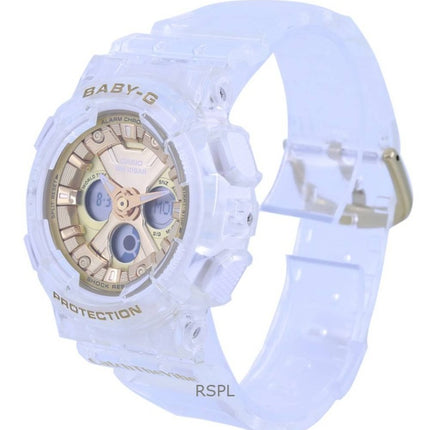 Renoveret Casio Baby-G Specialfarve Analog Digital Resin-rem Guldskive Quartz BA-130CVG-7A 100M dameur
