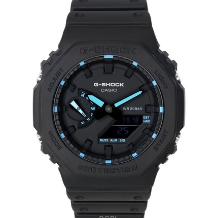 Renoveret Casio G-Shock Neon Accent Analog Digital Black Dial Quartz GA-2100-1A2 200M herreur