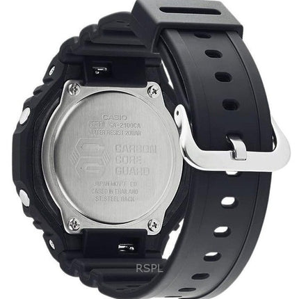 Renoveret Casio G-Shock Neon Accent Analog Digital Black Dial Quartz GA-2100-1A2 200M herreur