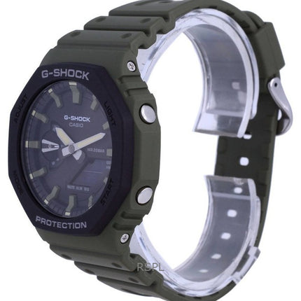 Renoveret Casio G-Shock Analog Digital Resin Rem Black Dial Quartz GA-2110SU-3A 200M herreur