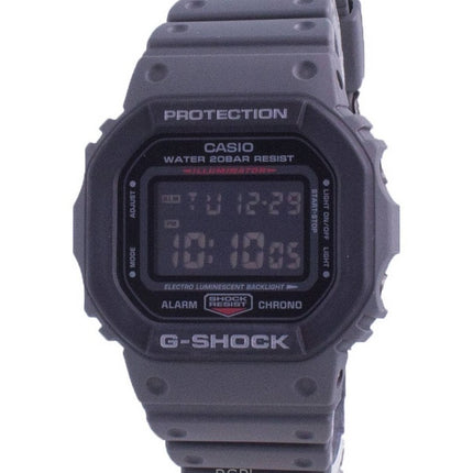 Renoveret Casio G-Shock Digital Resin Rem Quartz DW-5610SU-8 200M unisex ur