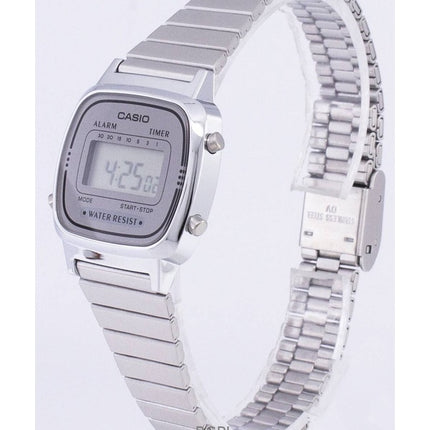 Renoveret Casio Digital Stainless Steel Quartz LA670WA-7DF Dameur