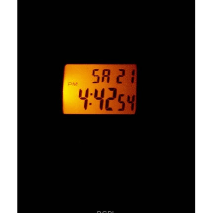 Renoveret Casio Digital Chronograph Resin Rem Quartz W-215H-1AVDF unisex ur