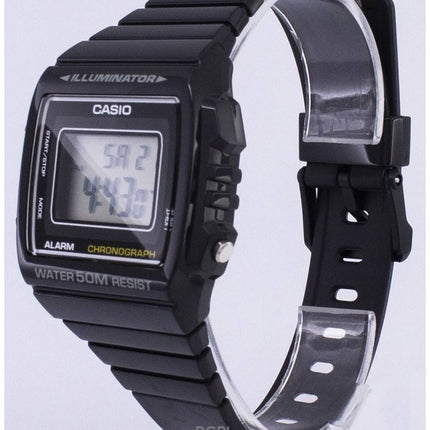 Renoveret Casio Digital Chronograph Resin Rem Quartz W-215H-1AVDF unisex ur