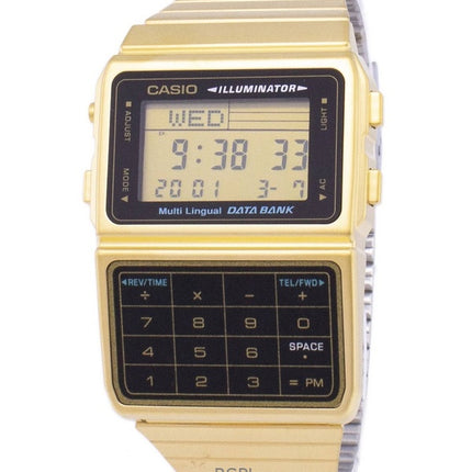 Renoveret Casio digitalt rustfrit stål kvarts DBC-611G-1DF herreur