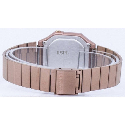 Renoveret Casio Vintage Digital Rose Gold Tone rustfrit stål Quartz B650WC-5A unisex ur