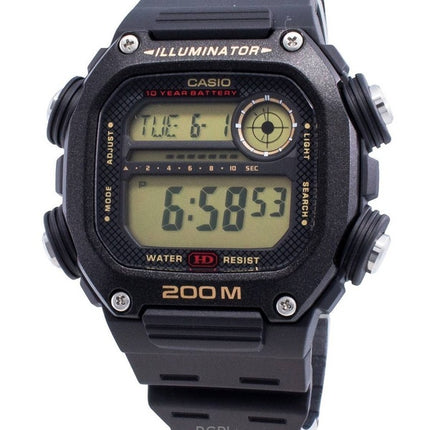 Renoveret Casio digital gummirem Quartz DW-291H-9AV 200M herreur