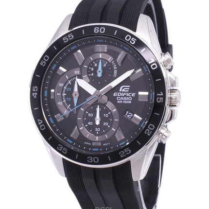 Renoveret Casio Edifice Chronograph Resin Rem Black Dial Quartz EFV-550P-1AV 100M herreur