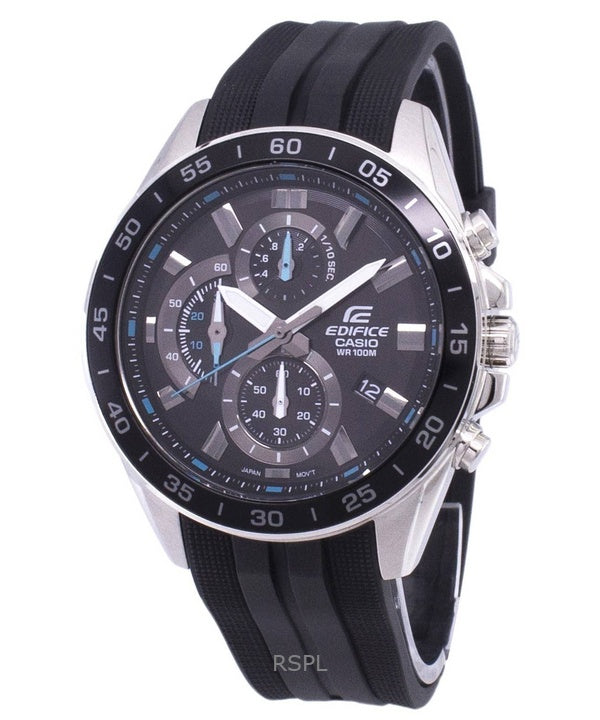Renoveret Casio Edifice Chronograph Resin Rem Black Dial Quartz EFV-550P-1AV 100M herreur