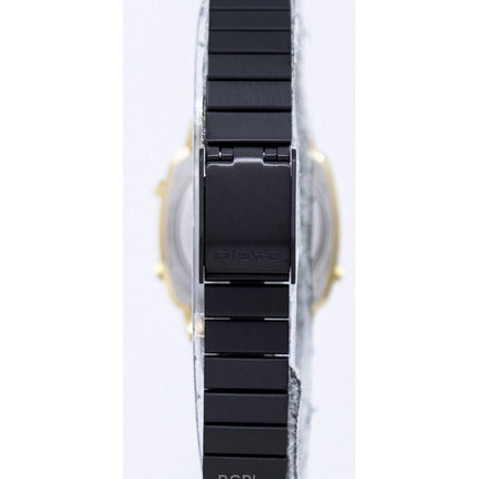 Renoveret Casio Vintage digitalt rustfrit stål kvarts LA670WEGB-1B dameur