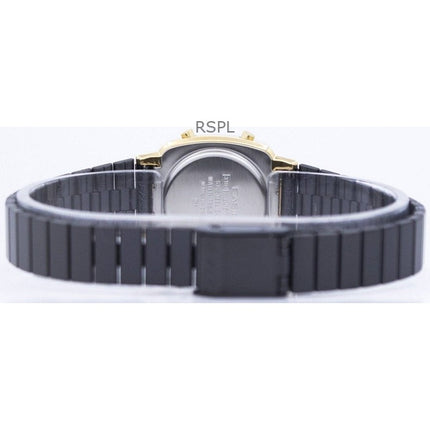 Renoveret Casio Vintage digitalt rustfrit stål kvarts LA670WEGB-1B dameur