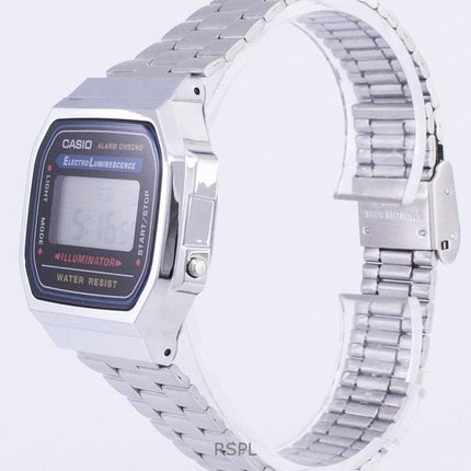 Renoveret Casio Digital Stainless Steel Quartz A168WA-1WDF unisex ur