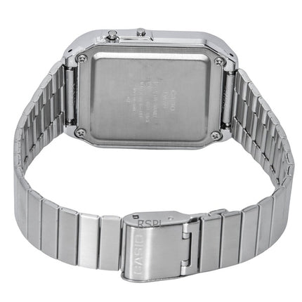 Renoveret Casio Vintage digital lommeregner rustfrit stål kvarts CA-500WE-1A herreur