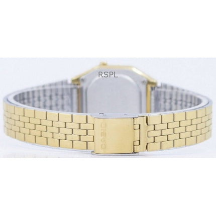 Renoveret Casio digitalt rustfrit stål kvarts LA680WGA-9DF dameur