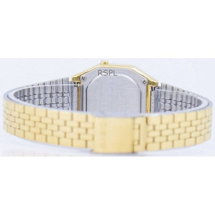 Renoveret Casio digitalt rustfrit stål kvarts LA680WGA-9DF dameur